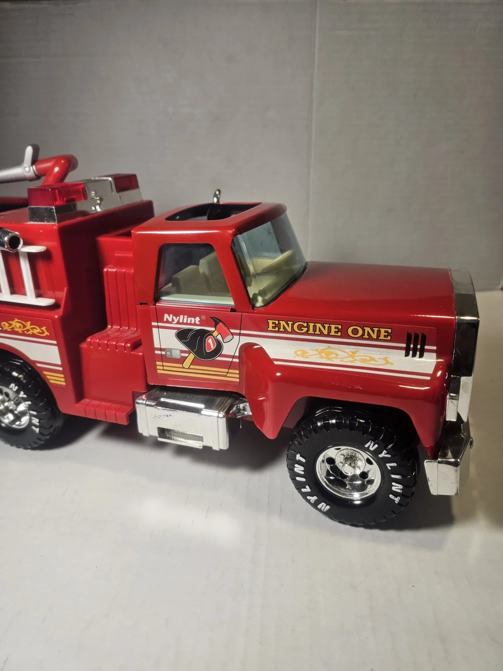 Nylint Rescue Pumper Fire Truck Pressed Metal Engine Vintage